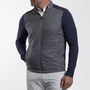 LIKE NEW KJUS Men's Retention Jacket in Steel Grey/Atlanta Blue (Size 48/S)